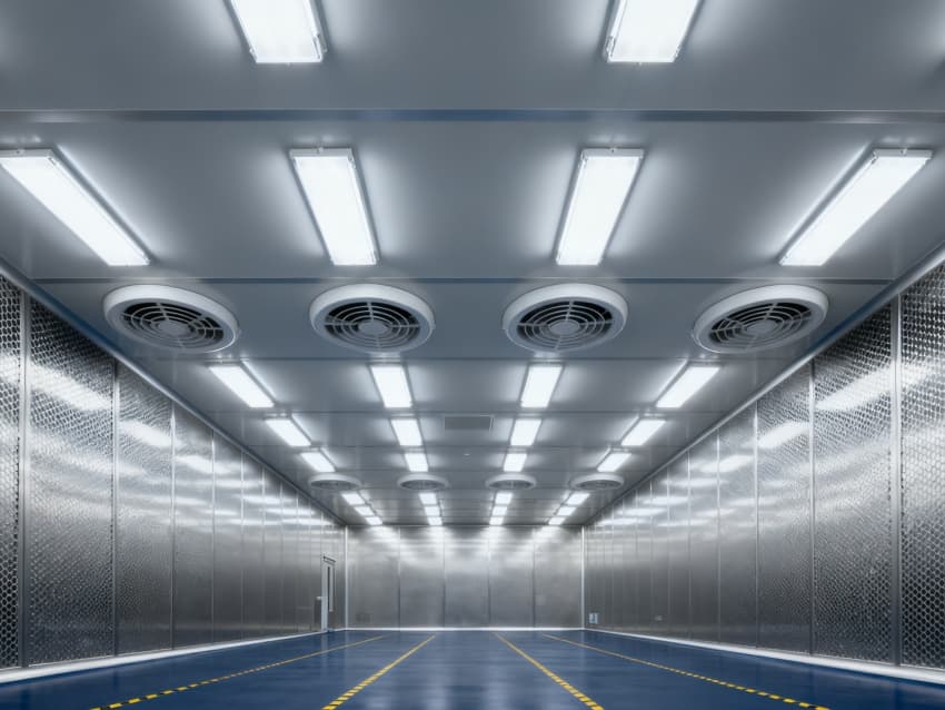 合肥萬級(jí)新能源凈化車間裝修工程